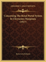 Concerning The Renal Portal System In Chrysemys Marginata 1145973841 Book Cover