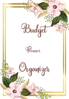 Budget Planner Organizer: Weekly Expense Tracker Bill Organizer Business Money Personal Finance Planning Workbook 12 Month Budget Planner Book (Flower Frame) (budget workbook) 1692429183 Book Cover
