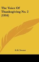 The Voice of Thanksgiving No. 2 - 1165154110 Book Cover