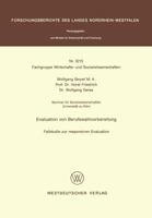 Evaluation Von Berufswahlvorbereitung: Fallstudie Zur Responsiven Evaluation 3531032151 Book Cover