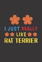 I Just Really Like Rat Terrier: Dog Training Logbook For Peoples Who Loves Their Rat Terrier Dog B083XTGGG6 Book Cover