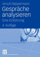GespräChe Analysieren 3531146939 Book Cover