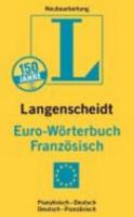 Langenscheidt Euro-Wörterbuch Französisch 3468121539 Book Cover