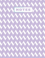 Zigzag Notebook: (Lavender) B083XW5SSD Book Cover