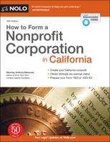 How to Form a Nonprofit Corporation in California 1413321380 Book Cover