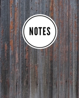 Notes: Weathered Wood (1) - Cute Writing Notebook For School, Home & Office - [Classic] 1087042720 Book Cover