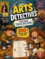 Arts Detectives - The Kids' Trivia Quiz Book: 200+ Multiple-Choice Questions to Solve the Secrets of Art, Music & Film - For Ages 8-12 (The Trivia Detectives Series) B0H6NNCKFY Book Cover