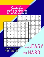 Sudoku Book For Adults: Easy to Hard 108664753X Book Cover