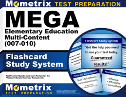 MEGA Elementary Education Multi-Content (007-010) Flashcard Study System: MEGA Test Practice Questions & Exam Review for the Missouri Educator Gateway Assessments 1630949132 Book Cover