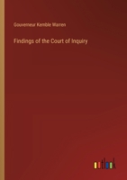 Findings of the Court of Inquiry 1362302899 Book Cover