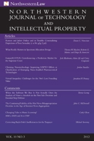 Northwestern Journal of Technology & Intellectual Property, Vol. 10.3 1105432319 Book Cover