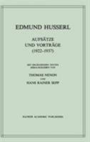 Aufsatze Und Vortrage (1922 1937) 9401076537 Book Cover