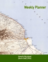 Weekly Planner: Hawaii's Big Island (North Side) (1954): Vintage Topo Map Cover 1657703878 Book Cover