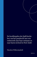 De hoofdregelen der Sjafi'itische leer van het pandrecht met een onderzoek naar haar ontstaan en naar haren invloed in Ned.-Indië (Dutch Edition) 9004571612 Book Cover