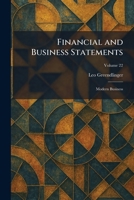 Financial and Business Statements: Modern Business 1025660579 Book Cover
