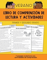 Libro de comprensión de lectura y actividades: Primer y segundo grado [Edición verano] (Lee conmigo: Libros para niños) (Spanish Edition) 1960304143 Book Cover