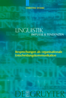 Besprechungen als Organisationale Entscheidungskommunikation 3110189534 Book Cover