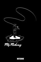 Fly Fishing Notebook: Fishing Bodybuilding Notizbuch f�r das Fitnessstudio I Workout Log Book Gewichtheben I Track your Progress Kraftsteigerung Cardio und Kraft A5 Paperback 110 Seiten Fitness Notize 1687259860 Book Cover