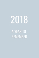 2018:  A Year to Remember: A Weekly Planner/ Scrapbook Use as a Gift or For Yourself, a Place to Put Things Like Ticket Stubs, Photos, and Written Memories to Commemorate the Year 1699027692 Book Cover