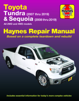 Toyota Tundra 2007 thru 2019 and Sequoia 2008 thru 2019 Haynes Repair Manual: All 2WD and 4WD models 162092367X Book Cover