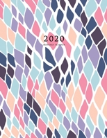 2020 Monthly Planner: Large Monthly Planner with Inspirational Quotes (Abstract Pattern) 1087807530 Book Cover