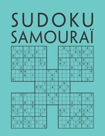 Sudoku Samouraï: 200 Grilles | Jeu de logique relaxant & educatif | Enigmes et casse-tête adulte | Niveau: Facile à difficile | Samurai Sudoku Adulte B08928MGGJ Book Cover