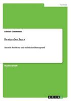 Bestandsschutz: Aktuelle Probleme und rechtlicher Hintergrund 3656278768 Book Cover