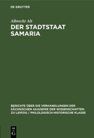 Der Stadtstaat Samaria 3112483014 Book Cover