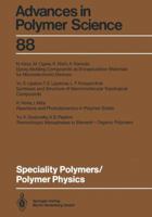 Speciality Polymers / Polymer Physics 3662150816 Book Cover