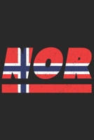 Nor: Norwegen Notizbuch mit punkteraster 120 Seiten in wei�. Notizheft mit der norwegischen Flagge 1698852266 Book Cover