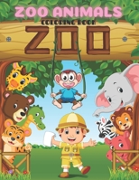 Zoo Animals - Coloring Book B08GVCCQYM Book Cover