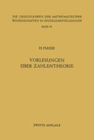 Vorlesungen Uber Zahlentheorie 3642886795 Book Cover