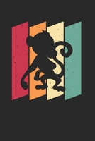 Affe �ffchen Notizbuch: Affe �ffchen Notizbuch f�r Liebhaber / Notizheft / Notizblock A5 (6x9in) Dotted Notebook / Punkteraster / 120 gepunktete Seiten 1673936512 Book Cover