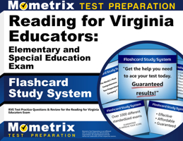 Reading for Virginia Educators Elementary and Special Education Exam Flashcard Study System: Rve Test Practice Questions and Review for the Reading for Virginia Educators Exam 1621209873 Book Cover