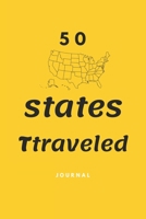 50 states traveled Journal: merican Adventure. Visitng All 50 States Travel Challenge Journal Diary Notebook. Road Trip Vacation Travel Journal. USA ... United States 50 States Challenge 1677678704 Book Cover