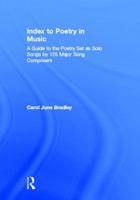 Index to Poetry in Music 0415943027 Book Cover
