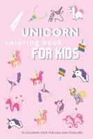 Unicorn coloring book: For Kids Ages 4-8 B08KT9QX7T Book Cover