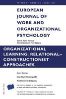 Organizational Learning: Relational-Constructionist Approaches: A Special Issue of the European Journal of Work and Organizational Psychology 1138877204 Book Cover