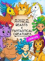 Junior Edition Coloring Book of Mythical Beasts and Fantastical Creatures: Cute Coloring Book of Mythical Creatures from Around the World for Kids Ages 3-6 B0FGV4KDJ5 Book Cover