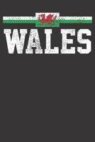 Notebook: Wales Shirt Welsh Dragon Flag Africa Dot Grid 6x9 120 Pages 1081742550 Book Cover