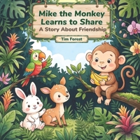 Mike the Monkey Learns to Share: A Story About Friendship B0GRQBFZG5 Book Cover