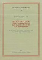 Die Ponitentiarie-Formularsammlung: Des Walter Murner Von Strassburg 340213540X Book Cover