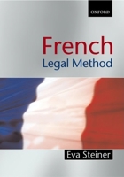 French Legal Method (Blackstone Press) 184174185X Book Cover