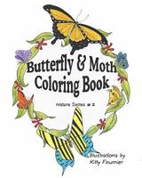 Butterflies and Moths Coloring Book: Nature Series 1442154020 Book Cover