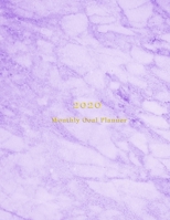 2020 Monthly Goal Planner: New years goal achieving organiser for self improvement Monthly and weekly planning sections, goals, to do lists, recaps and organising pages Cute bright pink marble pattern 1708491406 Book Cover