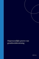 Onpersoonlijke proeve van grondwetsherziening (Dutch Edition) 9004562184 Book Cover