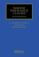Marine Insurance Clauses 1842145940 Book Cover