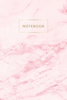 Notebook: Rose Marble - Notizbuch in moderner Marmor Optik ca. DIN A5 (6x9''), kariert, 108 Seiten, Rosa Marmor mit Gold f�r Notizen, Termine und Skizzen - Ideal als Organizer, Kalender, Semesterplane 1708194940 Book Cover