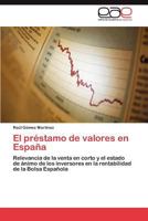 El Prestamo de Valores En Espana 3848478293 Book Cover