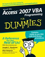 Access 2007 VBA Programming For Dummies (For Dummies (Computer/Tech)) 0470046538 Book Cover